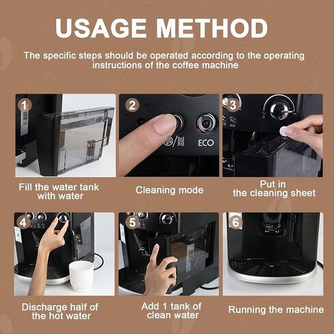 Espresso Machine Cleaning 100 Tablets For Breville, Jura, Miele, and Universal Coffee Machine for All Brands - Professional Coffee Grease and Residue Cleaner in Saudi Arabia