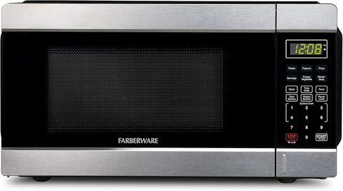 ميكروويف فاربروير كونترتوب 1000 واط، 1.1 قدم مكعب - فرن ميكروويف مع إضاءة LED وقفل للأطفال - مثالي للشقق والمساكن - الفولاذ المقاوم للصدأ سهل التنظيف in Kuwait