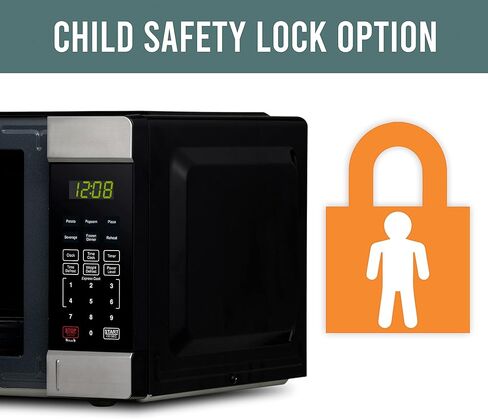 ميكروويف فاربروير كونترتوب 1000 واط، 1.1 قدم مكعب - فرن ميكروويف مع إضاءة LED وقفل للأطفال - مثالي للشقق والمساكن - الفولاذ المقاوم للصدأ سهل التنظيف in Kuwait