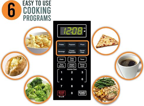 ميكروويف فاربروير كونترتوب 1000 واط، 1.1 قدم مكعب - فرن ميكروويف مع إضاءة LED وقفل للأطفال - مثالي للشقق والمساكن - الفولاذ المقاوم للصدأ سهل التنظيف in Kuwait