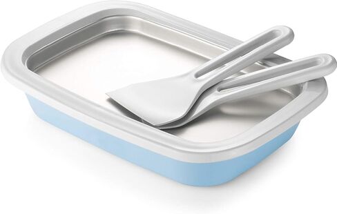 Klee 3-Piece Instant Ice Cream Maker Pan with Ice Cream Spade, Scraper and Recipes in Kuwait