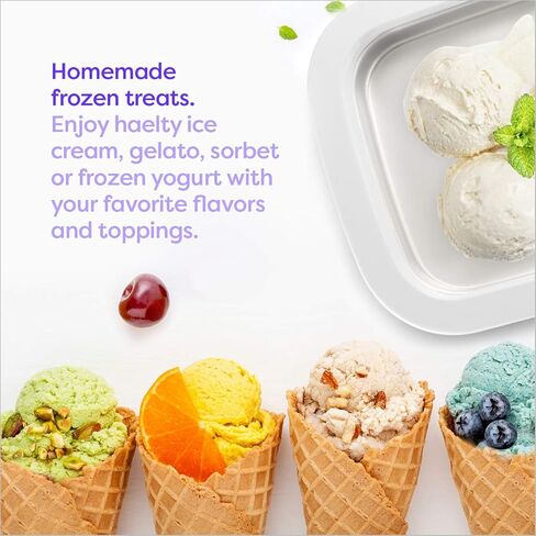 Klee 3-Piece Instant Ice Cream Maker Pan with Ice Cream Spade, Scraper and Recipes in Kuwait