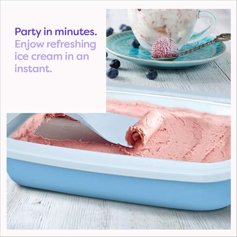 Klee 3-Piece Instant Ice Cream Maker Pan with Ice Cream Spade, Scraper and Recipes in Kuwait