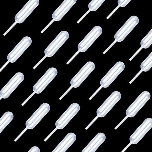 100 قطعة 4 مل ماصات بلاستيكية ضغط قطارة صغيرة للاستعمال مرة واحدة أدوات خبز الكعك والحلوى in Kuwait