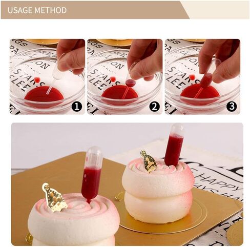 100 قطعة 4 مل ماصات بلاستيكية ضغط قطارة صغيرة للاستعمال مرة واحدة أدوات خبز الكعك والحلوى in Kuwait