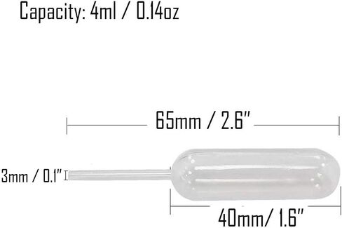 100 قطعة 4 مل ماصات بلاستيكية ضغط قطارة صغيرة للاستعمال مرة واحدة أدوات خبز الكعك والحلوى in Kuwait