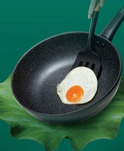 WXLBHD Wok Pan Skillet, 28CM Frying Pan with Lid, Nonstick Wok for Cooking Electric, Induction & Gas Stoves, Oven Safe in Saudi Arabia