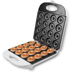 Mini Donut Maker, Mini pancakes maker Machine for Breakfast, Snacks, Desserts & More with Non-stick Surface, cake machine, Double-sided heating Makes 16 Doughnuts in Saudi Arabia