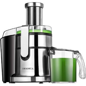 SOMOYA عصارة الحمضيات آلة عصارة الطرد المركزي، مستخرج العصير الكهربائي، نسخة مطورة سهلة التنظيف، تحكم باللمس LED مع فم كبير 3 بوصات تغذية للفواكه والخضروات الكاملة، ستانلس ستيل 800 وات حجم كبير in Kuwait