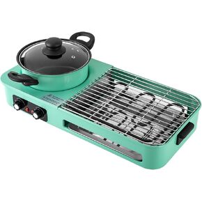 مجموعة شواية وشواية كهربائية داخلية قابلة للإزالة 3 في 1، وعاء ساخن شابو كهربائي قابل للفصل، لوحة غير لاصقة، مع درجة حرارة قابلة للتعديل، مجموعة شواء هوتبوت للشواء in Kuwait