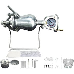 Chinese Vintage Mini Popcorn Machine, 304 Stainless Steel Popcorn Machine, Manual Crank Popcorn, Hand Grain Popcorn Heating Slow Boost With Pressure Gauge Suitable For Family Gathering Party Fun in Saudi Arabia