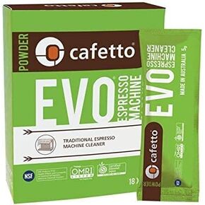 Cafetto Organic Espresso Machine Cleaner - EVO Sachet Pack - 18 x 5g in Kuwait