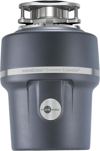 InSinkErator Garbage Disposal with Power Cord & Air Switch, Evolution Essential XTR, Quiet Series, 3/4 HP Continuous Feed, Gray in Saudi Arabia