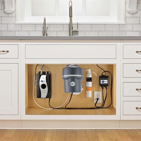 InSinkErator Garbage Disposal with Power Cord & Air Switch, Evolution Essential XTR, Quiet Series, 3/4 HP Continuous Feed, Gray in Saudi Arabia