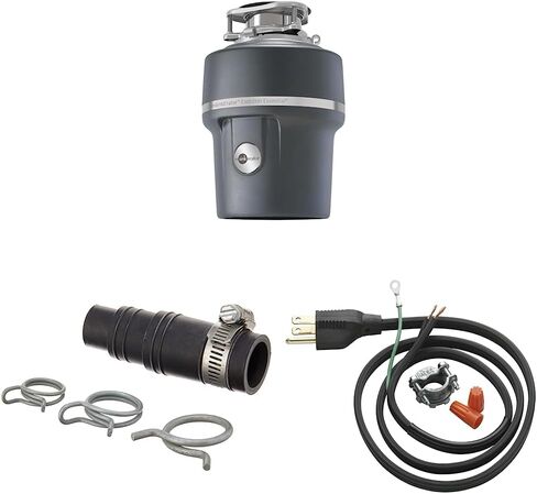 InSinkErator Garbage Disposal with Power Cord & Air Switch, Evolution Essential XTR, Quiet Series, 3/4 HP Continuous Feed, Gray in Saudi Arabia
