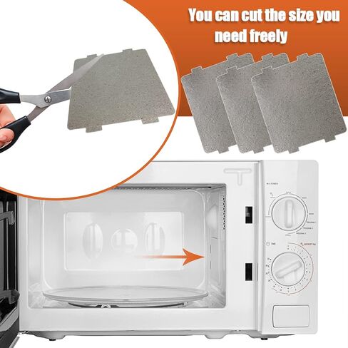 5 Pcs Microwave Oven Parts Waveguide Cover Universal Mica Sheet | Microwave Oven Repairing Part for Kitchen Home Office Restaurant (4 Inch X 4.7 Inch) in Kuwait
