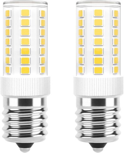 مصابيح LED E17 قابلة للتعتيم بقدرة 5 وات في الميكروويف فوق لمبة الموقد، مكافئة 40 وات، ضوء النهار الأبيض 6000 ك، مناسب لأفران الميكروويف ويرلبول مايتاج GE كينمور LG، يستبدل 8206232A 1890433 AP4512653، عبوتان in Kuwait
