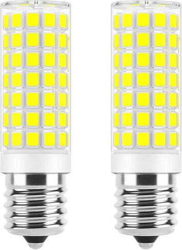 مصابيح LED E17 قابلة للتعتيم بقدرة 5 وات في الميكروويف فوق لمبة الموقد، مكافئة 40 وات، ضوء النهار الأبيض 6000 ك، مناسب لأفران الميكروويف ويرلبول مايتاج GE كينمور LG، يستبدل 8206232A 1890433 AP4512653، عبوتان in Kuwait