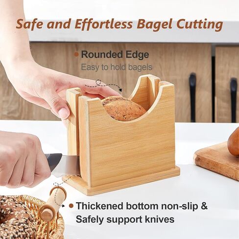 CoziCorner Precision Bagel Slicer: Effortlessly Slice and Enjoy Perfect Bagels Every Time in Saudi Arabia