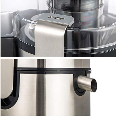 SOMOYA عصارة الحمضيات آلة عصارة الطرد المركزي، مستخرج العصير الكهربائي، نسخة مطورة سهلة التنظيف، تحكم باللمس LED مع فم كبير 3 بوصات تغذية للفواكه والخضروات الكاملة، ستانلس ستيل 800 وات حجم كبير in Kuwait