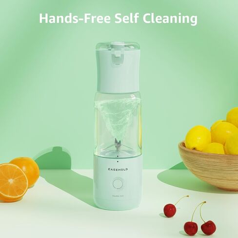 Personal Blender, Portable Blender for Shakes and Smoothies, Fresh Juice Mini Fast Blender with 6 Blades, Rechargable Single Blender BPA Free for Kitchen, Sport, Travel (Green) in Saudi Arabia