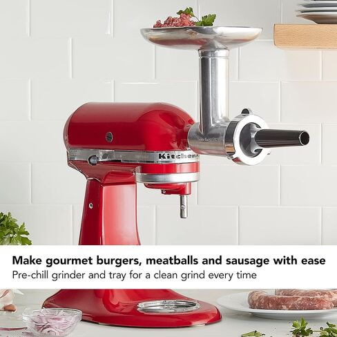 KitchenAid Stand Mixer Attachment, KSMFGA Food Grinder, White in Kuwait