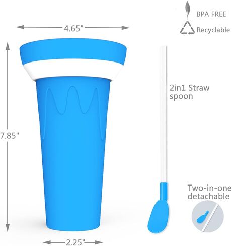 كوب صانع سلوشي من نالاكس DIY، 2023 كوب ضغط صانع سلاشي سحري جديد، كوب عصير للتبريد السريع للصيف، صانع سلاشي بطبقة مزدوجة، كوب ثلج مضغوط in Kuwait