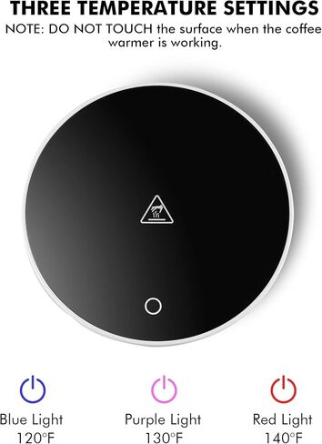 Geedel Coffee Mug Warmer, Smart Coffee Warmer for Desk Office Home, Mug Warmer with 3 Temperature Settings, Coffee Cup Warmer for Cocoa, Tea, Milk in Kuwait