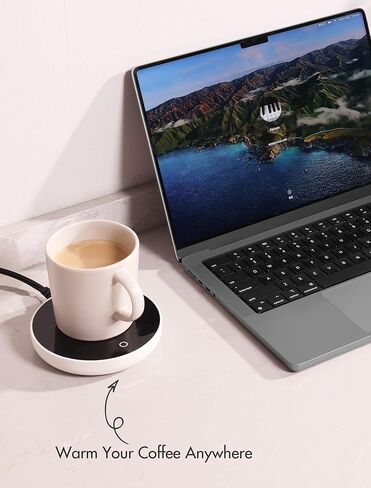 Geedel Coffee Mug Warmer, Smart Coffee Warmer for Desk Office Home, Mug Warmer with 3 Temperature Settings, Coffee Cup Warmer for Cocoa, Tea, Milk in Kuwait