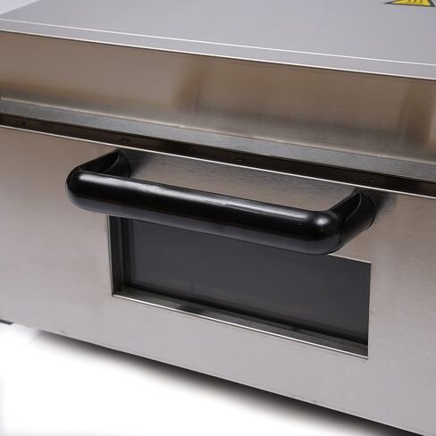 Countertop Pizza Maker, Electric Pizza Oven Single Deck Fire Stone Commercial Stainless Steel, 1500W 110V Single Deck Commercial Electric Pizza Oven 11.5 inch Pizza Oven with Dedicated in Kuwait