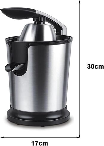 Electric Citrus Juicer, 160W Orange Juicer with Humanized Handle and Stable Base, Stainless Steel Juicer Squeezer, Efficient Filtration System, for Lime Pomegranate Grapefruits Ginger in Saudi Arabia