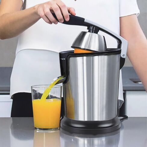 Electric Citrus Juicer, 160W Orange Juicer with Humanized Handle and Stable Base, Stainless Steel Juicer Squeezer, Efficient Filtration System, for Lime Pomegranate Grapefruits Ginger in Saudi Arabia