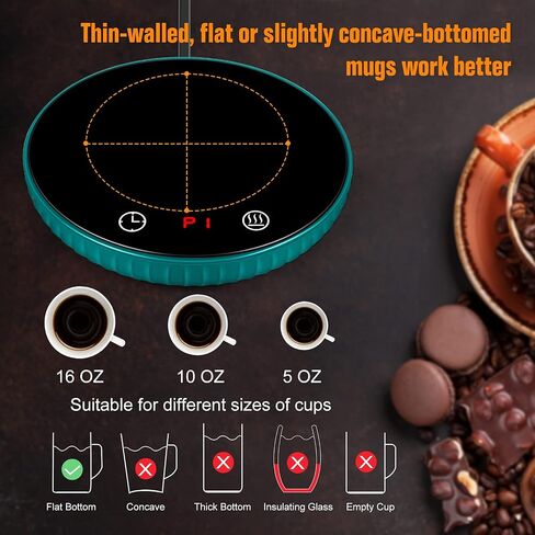 Coffee Mug Warmer, Candle Warmer with Auto Shut Off & 2-Temp Settings & 12-Hour Timer, Mug Warmer for Coffee, Beverage, Candle, Milk, Tea (No Cup) in Saudi Arabia