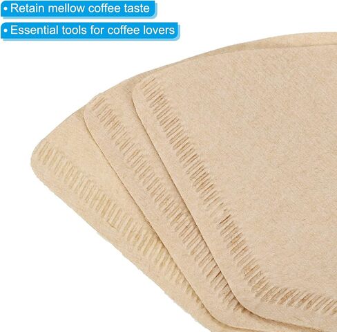 PATIKIL 1-2 Cup Cone Coffee Paper Filters 1.97x5.31x3.15 Inch Disposable Pour-Over Drip Brew for Cafe Office Home Pack of 80 in Saudi Arabia
