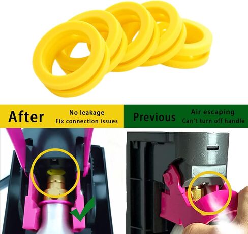 Pink Co2 Cylinder Gaskets,Compatible Duo/Terra/Art O Rings Soda Machine Sealing Rings Repair Replacement,5pcs in Saudi Arabia
