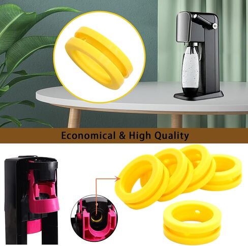 Pink Co2 Cylinder Gaskets,Compatible Duo/Terra/Art O Rings Soda Machine Sealing Rings Repair Replacement,5pcs in Saudi Arabia