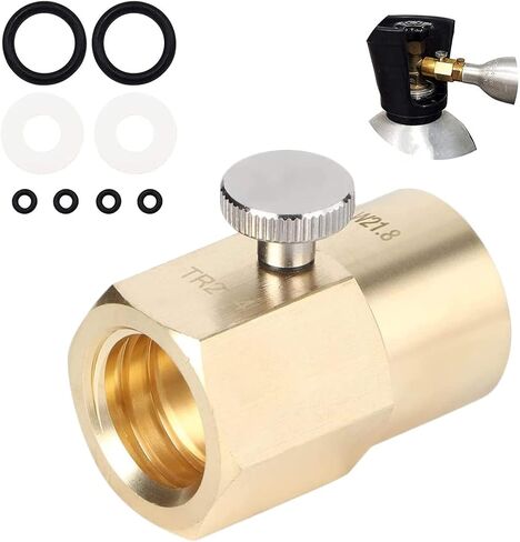 خراطيش اسطوانة ثاني أكسيد الكربون لزجاجة الصودا للاستخدام المنزلي، مجموعة وصلات إعادة تعبئة المحول، مجموعة الخيوط ملحقات بديلة لخزان ماكينة الصودا (W21.8-14 إلى TR21-4) in Kuwait