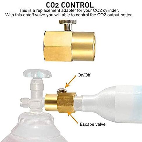 خراطيش اسطوانة ثاني أكسيد الكربون لزجاجة الصودا للاستخدام المنزلي، مجموعة وصلات إعادة تعبئة المحول، مجموعة الخيوط ملحقات بديلة لخزان ماكينة الصودا (W21.8-14 إلى TR21-4) in Kuwait