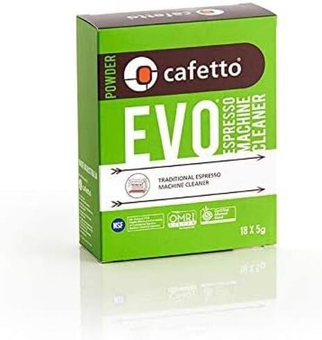 Cafetto Organic Espresso Machine Cleaner - EVO Sachet Pack - 18 x 5g in Kuwait