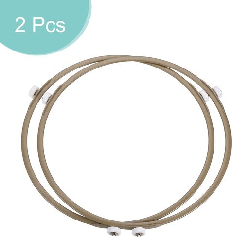 MECCANIXITY Microwave Oven Turntable Support Circle Fittings Glass Plate Roller Bracket Brown 2 Pcs in Saudi Arabia