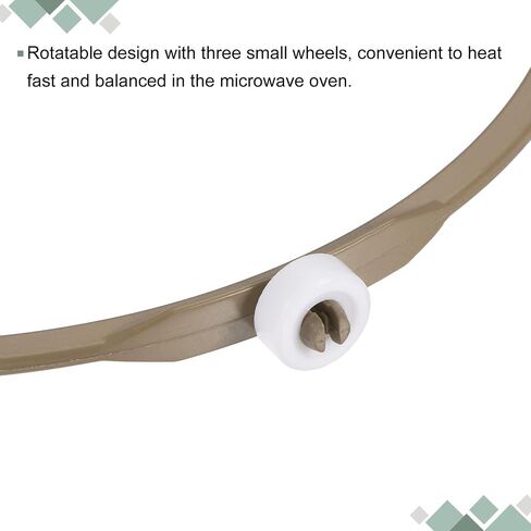 MECCANIXITY Microwave Oven Turntable Support Circle Fittings Glass Plate Roller Bracket Brown 2 Pcs in Saudi Arabia