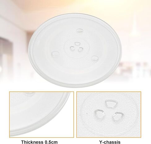 DUZFOREI 12.5-inch 315mm Glass Turntable Tray Microwave WB39X10002 Oven Plate Replacement for Maytag Frigidaire Hotpoint in Saudi Arabia