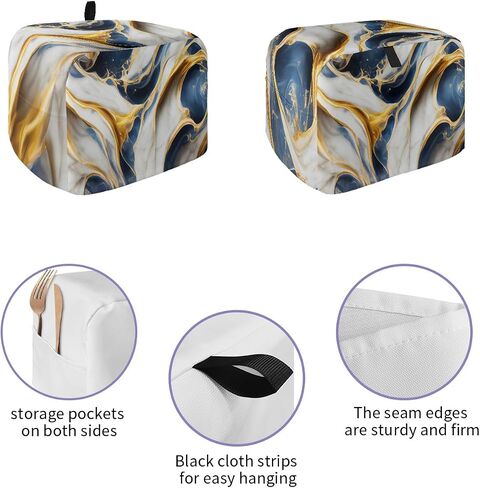 Fall Autumn Wheat 4 Slice Toaster Cover Small Appliance Cover Toaster Dustproof Fingerprint Protectors Machine Washable, Thanksgiving Harvest Barley Rustic Farmhouse in Kuwait