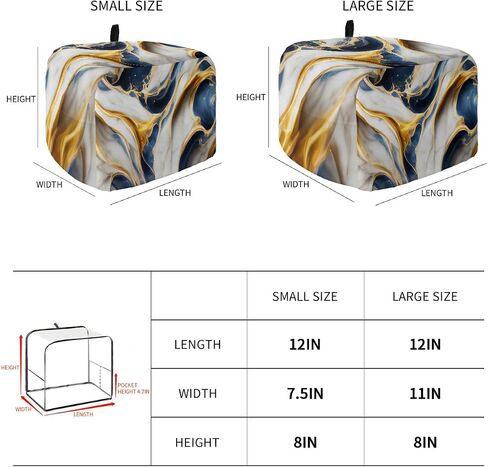 Fall Autumn Wheat 4 Slice Toaster Cover Small Appliance Cover Toaster Dustproof Fingerprint Protectors Machine Washable, Thanksgiving Harvest Barley Rustic Farmhouse in Kuwait