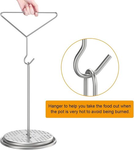 Turkey Hanger, Turkey Rack for Smoker,Three-legged Bracket Grill Super Skewers for Smoke, Vertical Chicken Rack for Smoking Whole Chicken/Turkey, Poultry Hanger for Pit Barrel, Green Egg Smoker,4 PACK in Kuwait