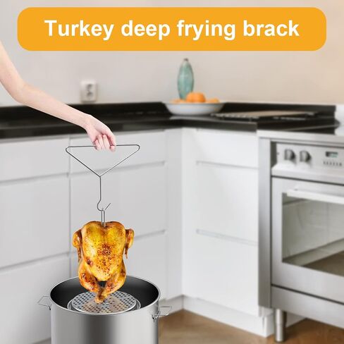 Turkey Hanger, Turkey Rack for Smoker,Three-legged Bracket Grill Super Skewers for Smoke, Vertical Chicken Rack for Smoking Whole Chicken/Turkey, Poultry Hanger for Pit Barrel, Green Egg Smoker,4 PACK in Kuwait