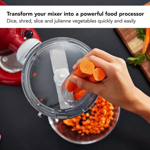 KitchenAid KSM2FPA Food Processor Attachment, Dicing Kit, Silver in Saudi Arabia