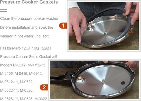 جوانات طنجرة الضغط MEFONKOU S-9882 استبدال 12qt/16qt/22qt لـ Mirro M-0312/M-0406/M-0416/M-0512/M-0522/M-0526/M-0528/M-0622 in Saudi Arabia