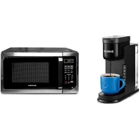 ميكروويف فاربروير كونترتوب 900 واط، 0.9 قدم مكعب - فرن ميكروويف مع إضاءة LED وقفل للأطفال - مثالي للشقق ومحمصة بروكتور سيليكس 4 شرائح مع فتحات واسعة للغاية للخبز in Kuwait