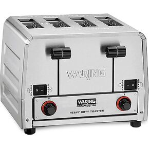 Waring 4-Slot Toaster with with Defrost Function | Professional Light-Duty Pop-Up Bread Toaster, with Defrost Function for Commercial Kitchens in Kuwait